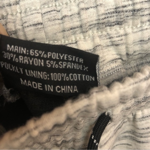 The Lost Breed Men’s Logo Heathered Joggers Sweatpants White Black Small - Picture 9 of 11